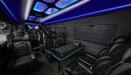 Mercedes Executive Limo Van Interior